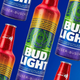 In the U.S., Bud Light will partner with GLAAD in June to to launch its first-ever rainbow aluminum bottle.